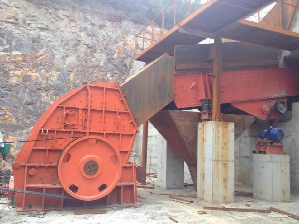 重型锤式破碎机,用于矿石、石灰石、煤炭、河卵石、铁矿石和混凝土的破碎,制砂机 详情图 1
