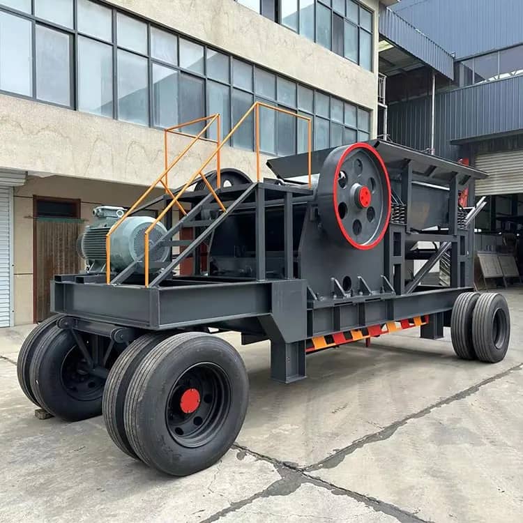 轮式移动破碎筛分设备 PE400600 用于矿石采石场石材施工的初级颚式破碎机振动筛 详情图 6