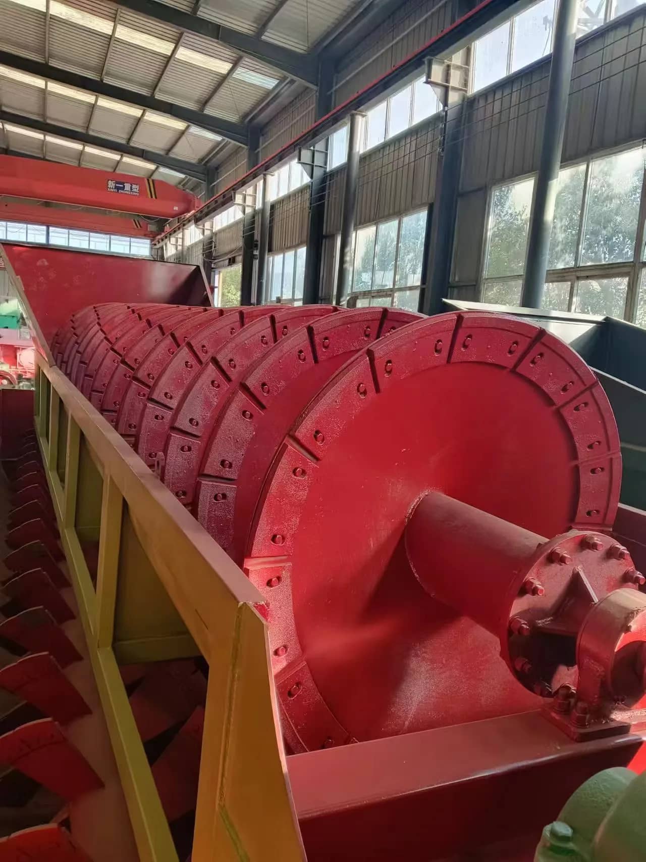 型号1280单螺旋洗砂机齿轮核心结构矿砂洗砂设备,用于人工河砂处理 详情图 9