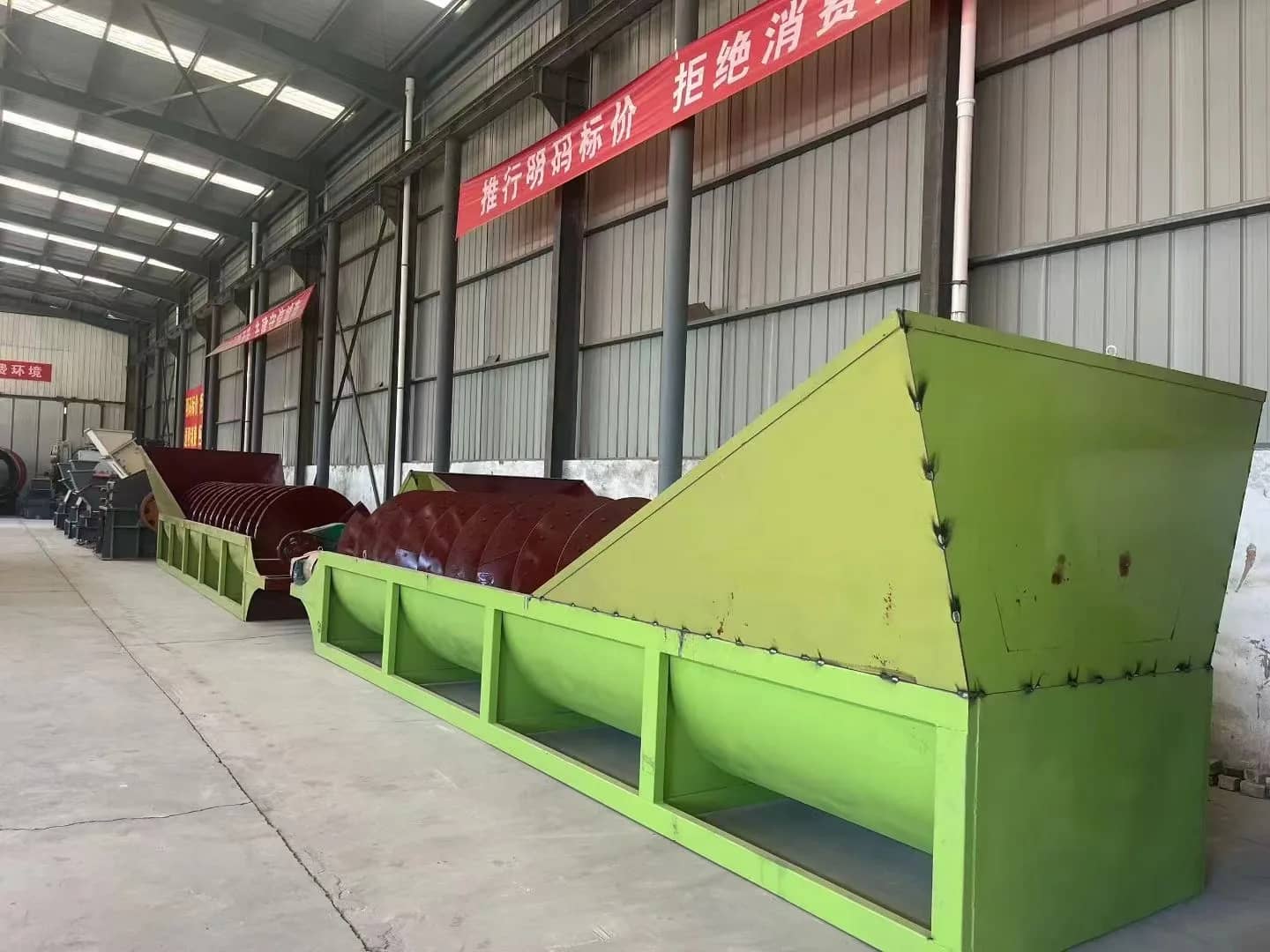 单螺旋洗砂机 1 年保修，用于清洁、脱水、去除砂砾、泥浆杂质、制砂设备 Thumbnail 5