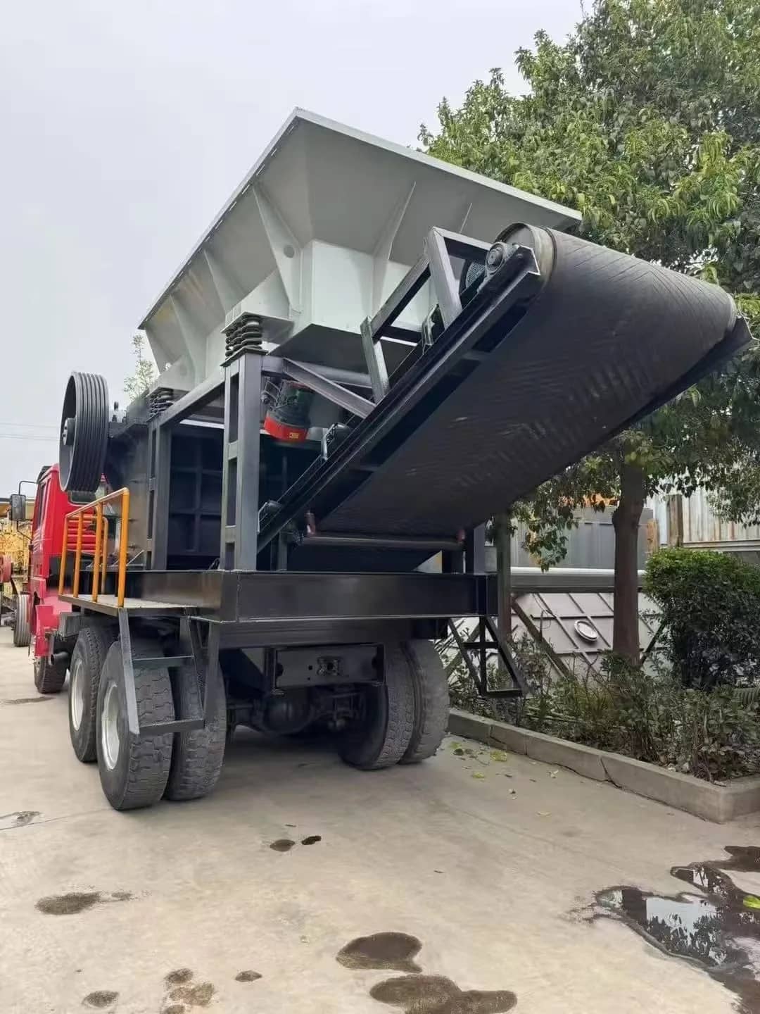 高性价比移动式车载PEX 5001500颚式破碎机振动给料机排料输送机二次碎石机 详情图 13