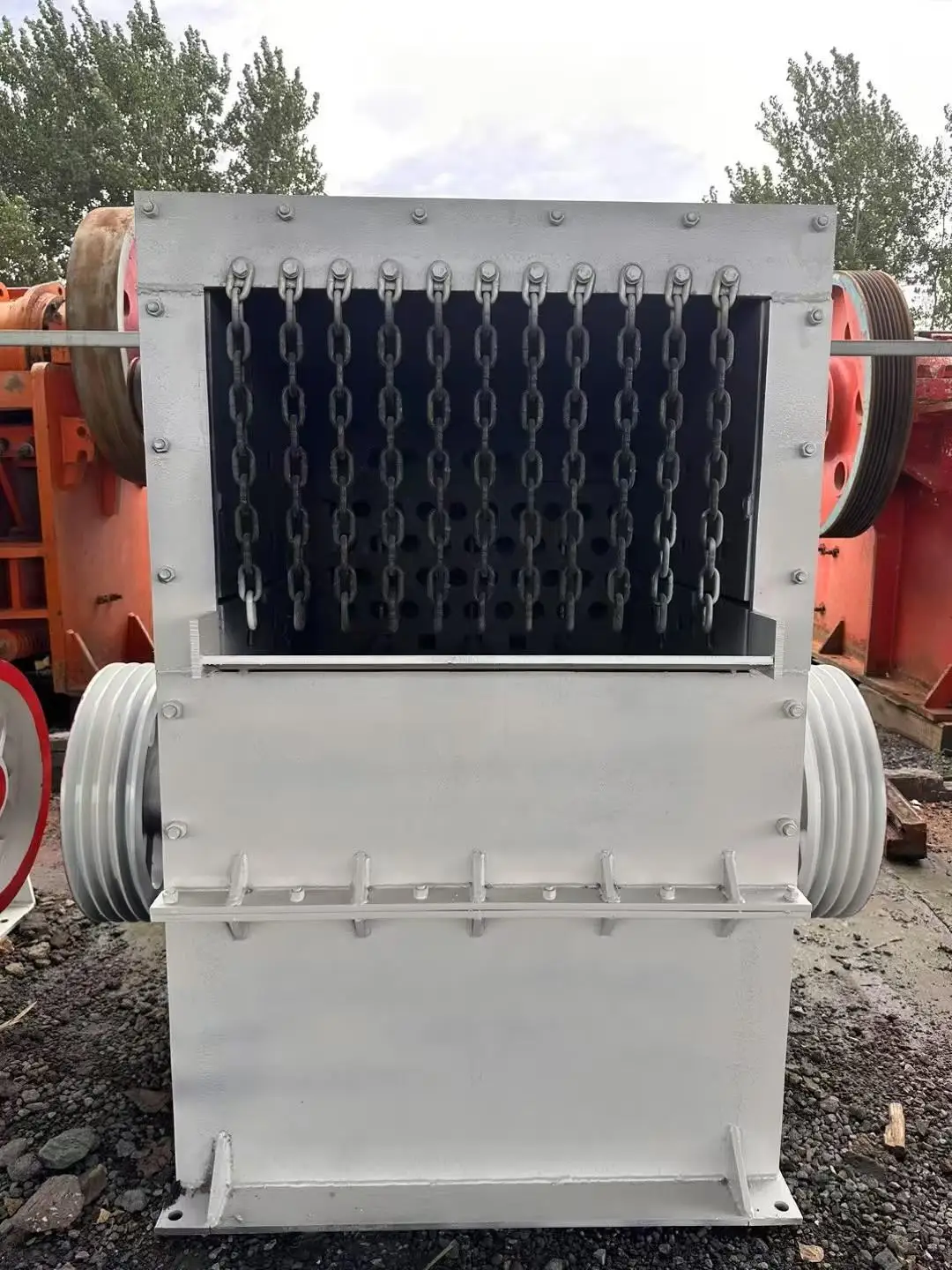 PC1010重型箱式锤式破碎机75kW石灰石建筑垃圾矸石骨料一、二级破碎机
