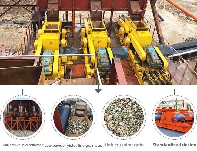 1010双辊制砂机带轴承2*75kW电机液压辊式破碎机14000KG 详情图 1