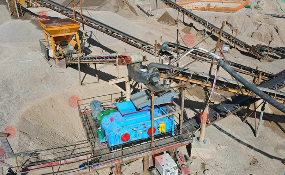 1010双辊制砂机带轴承2*75kW电机液压辊式破碎机14000KG 详情图 4