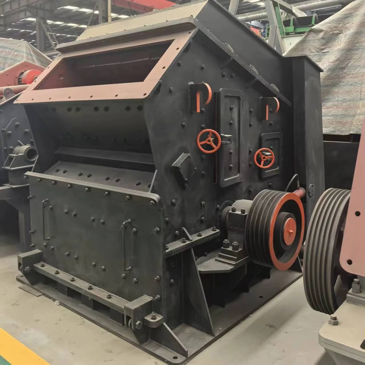 二手PF-1210反击式破碎机二次碎石整形机70-130t/h采石场石灰石花岗岩建筑垃圾