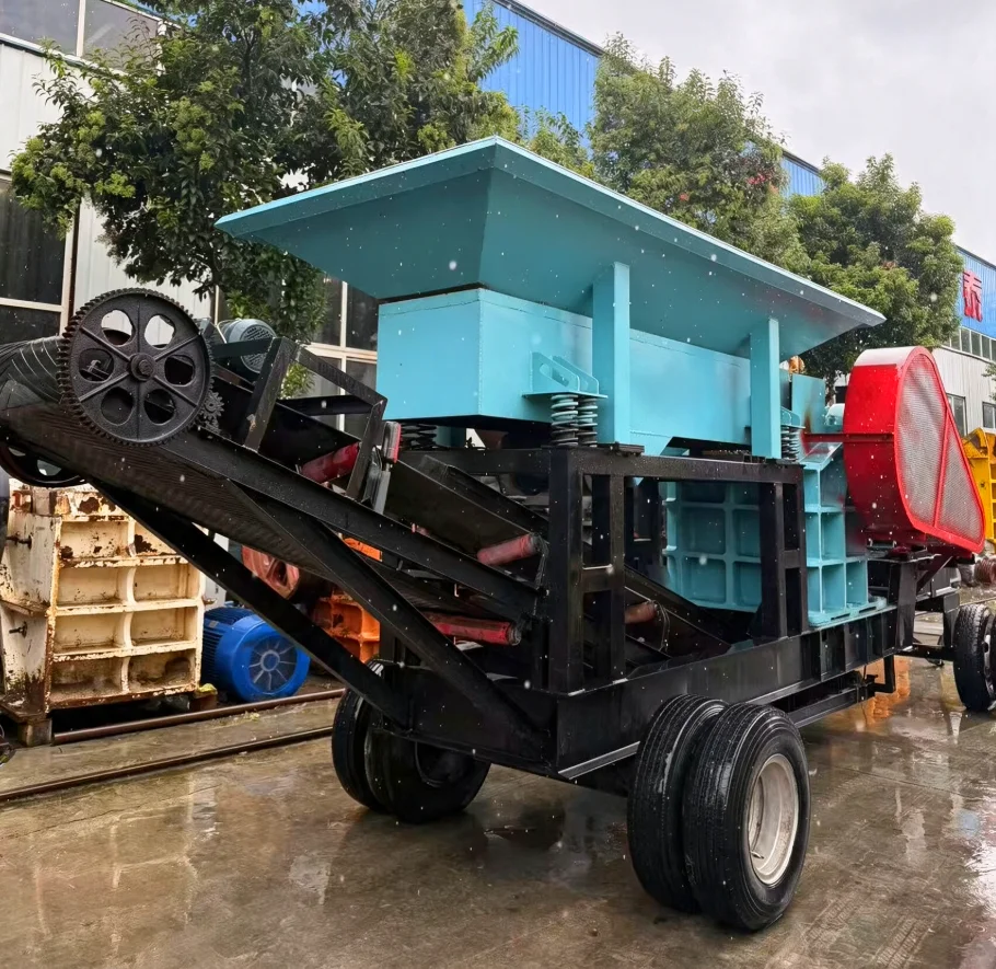 增强型移动式400600颚式破碎机电机轴承便携式碎石设备,适用于采石场硬岩破碎 详情图 6