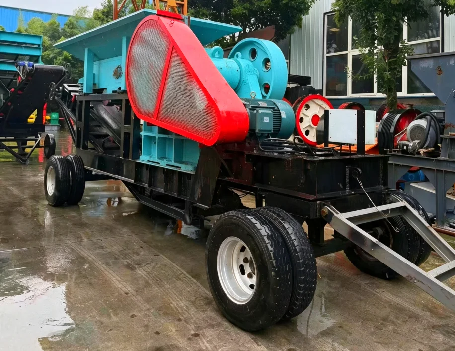增强型移动式400600颚式破碎机电机轴承便携式碎石设备,适用于采石场硬岩破碎 详情图 8