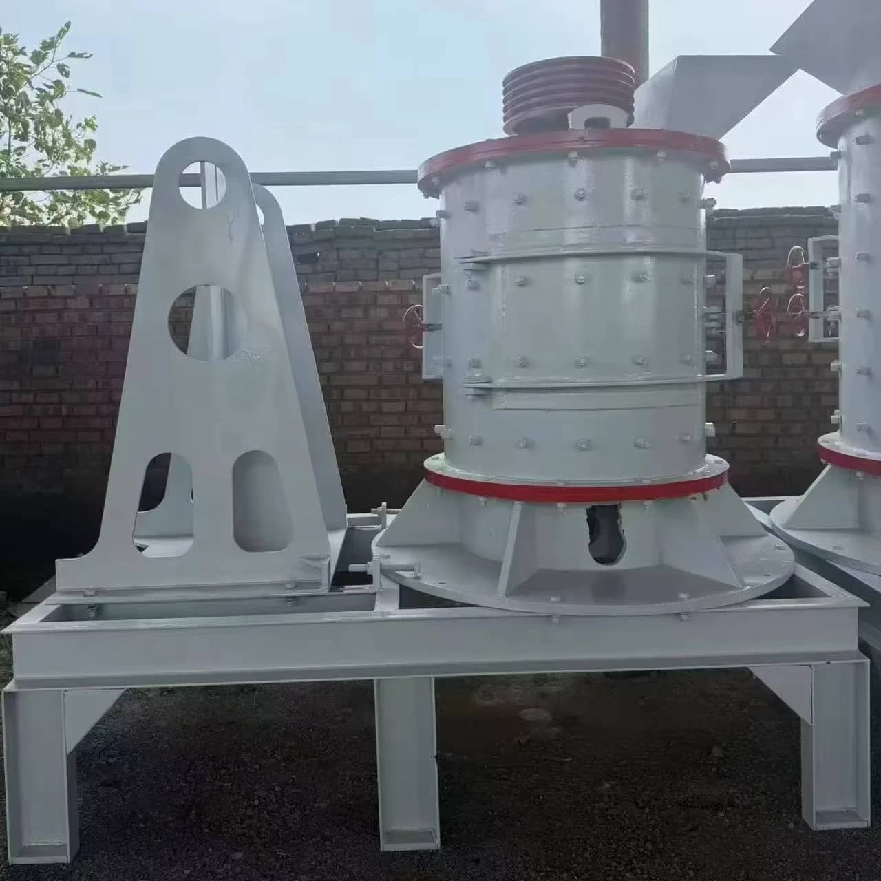 1000型4排锤式立式复合制砂机无筛底细碎湿物料石灰石煤矸石