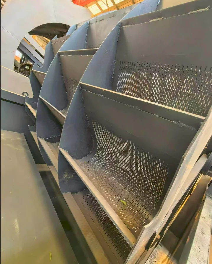 重型 3020 三槽式桶式洗砂机，带齿轮组件，用于建筑和矿石处理，处理能力80-150t/h 썸네일 2