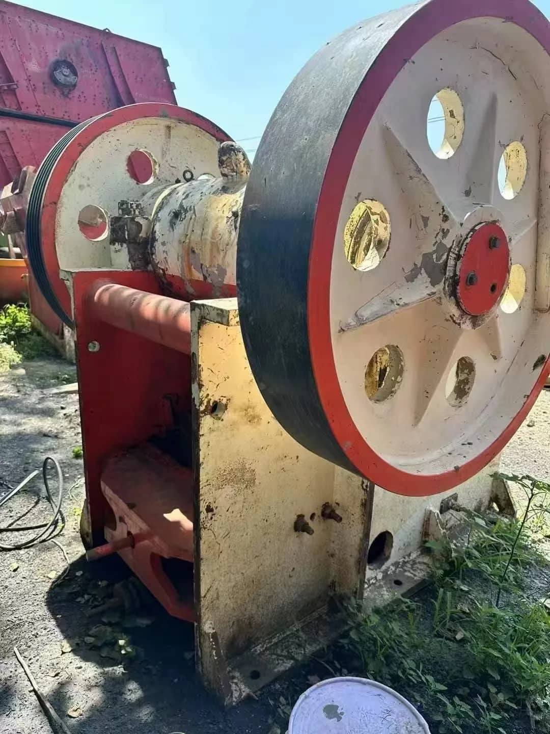 二手PE 500750颚式破碎机初级岩石破碎机120-200t/h石破碎机采石场采矿骨料厂电机 详情图 7