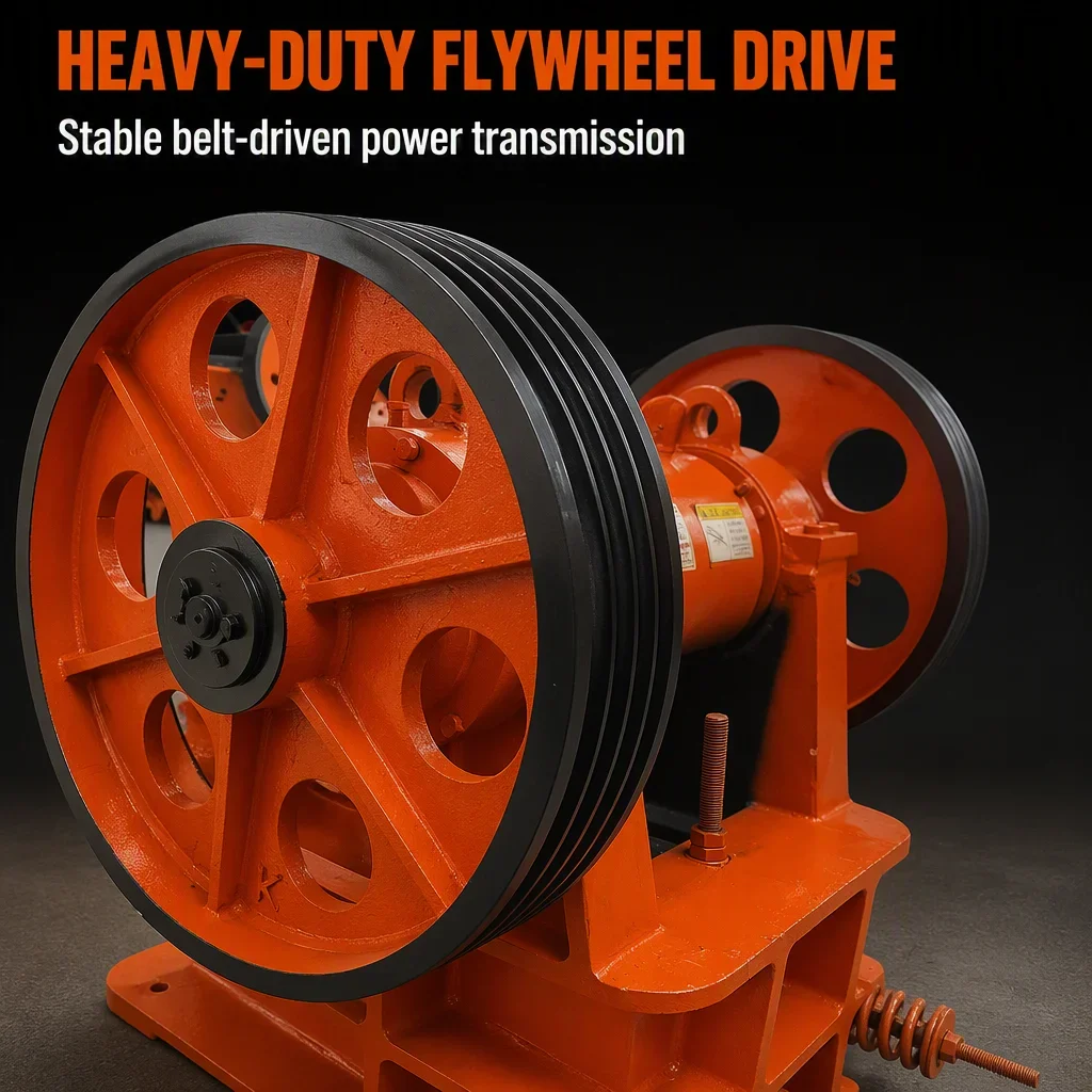 新型PE250400小型迷你颚式破碎机15KW电机1-6t/h便携式钢制PLC建筑用石矿破碎机 详情图 7