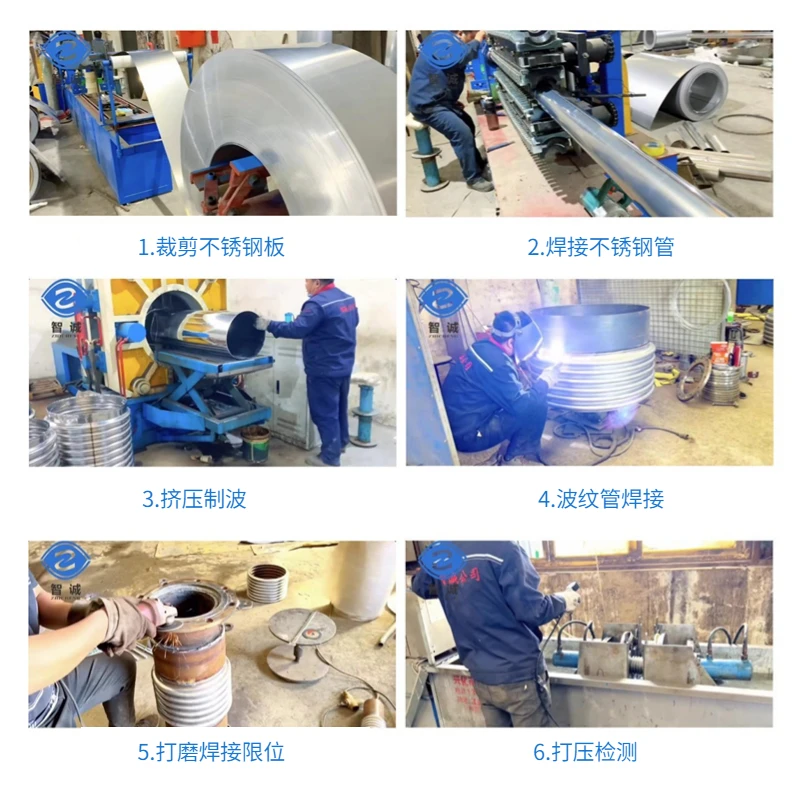 管道金属介质膨胀节，不锈钢金属排气波纹管，通用型法兰样式。 缩略图 4