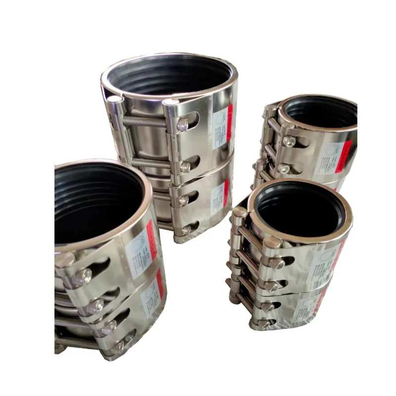不锈钢低压管道修复夹具、防漏器，适用于 PVC 铁铸管、不锈钢管 DN25-DN500 螺栓连接 缩略图 6