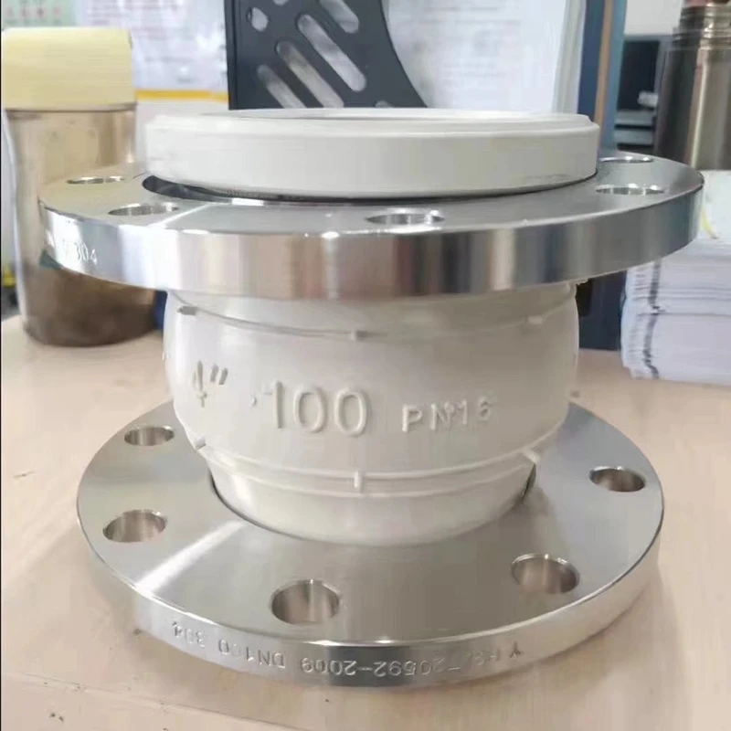 食品级Ss304法兰连接用硅胶耐油光滑减震器 EPDM单球橡胶膨胀器 缩略图 2