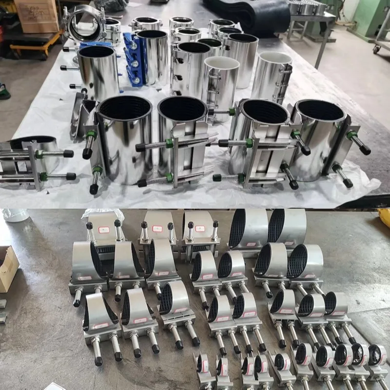 不锈钢低压管道修复夹具、防漏器，适用于 PVC 铁铸管、不锈钢管 DN25-DN500 螺栓连接 缩略图 3
